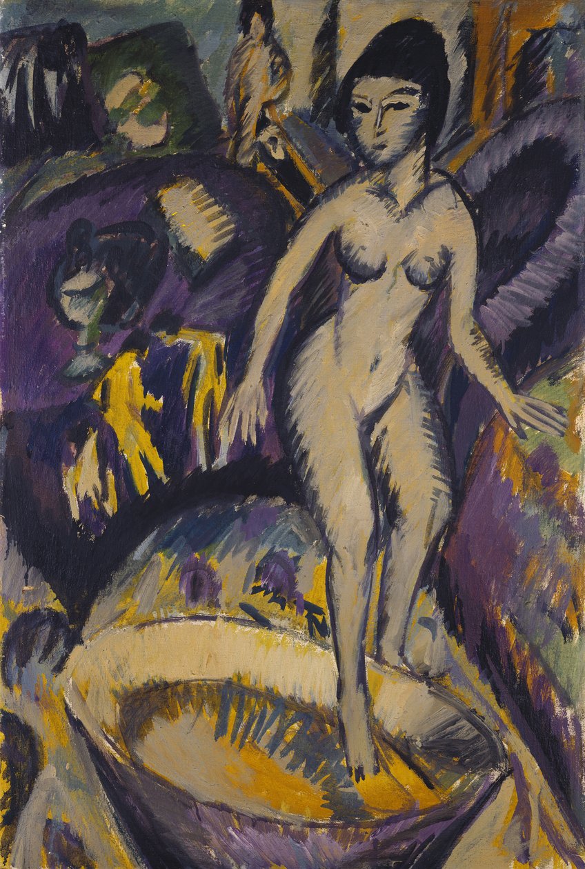 Női akt pezsgőfürdővel, 1912 alkotó: Ernst Ludwig Kirchner