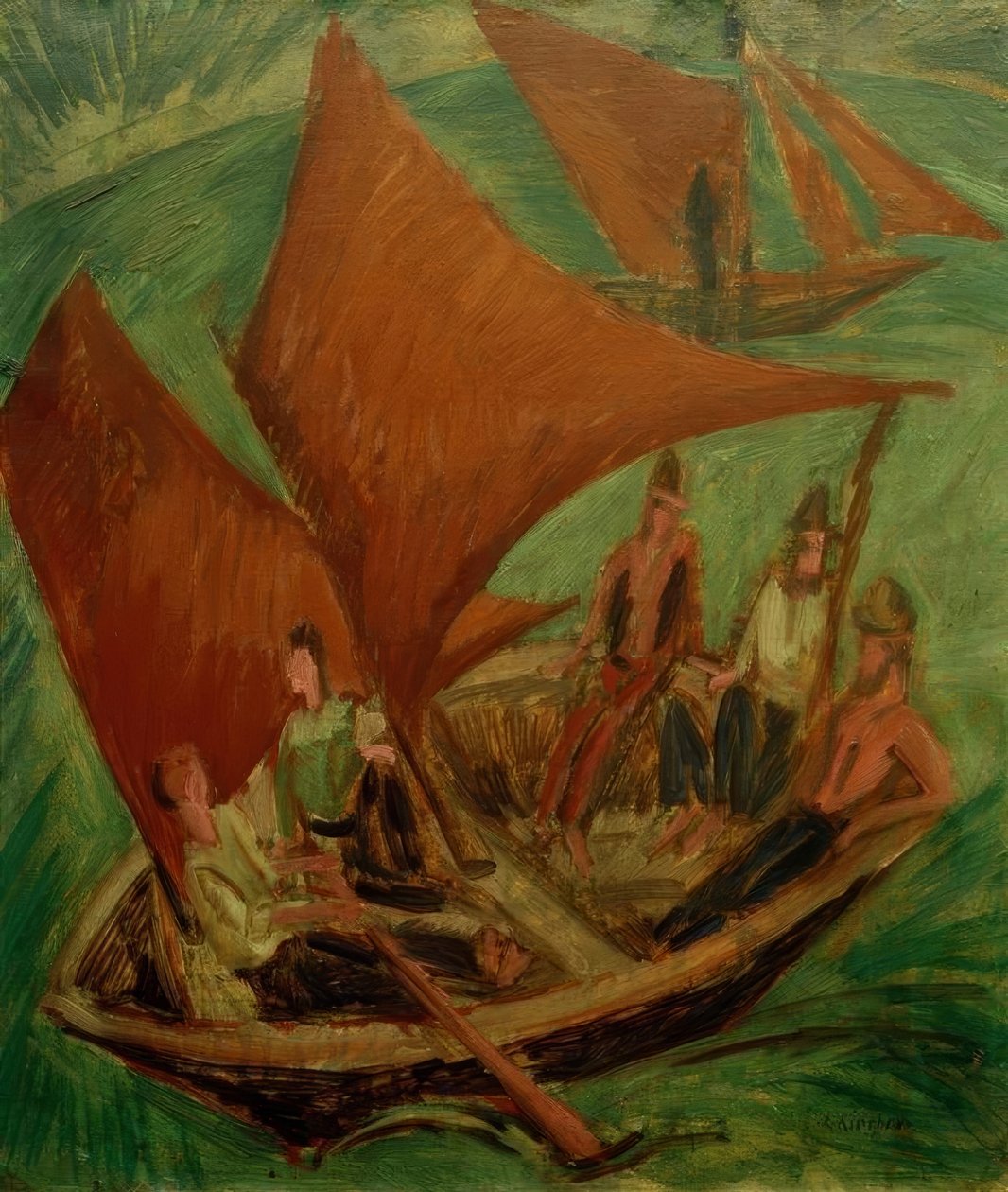 Halászhajók alkotó: Ernst Ludwig Kirchner