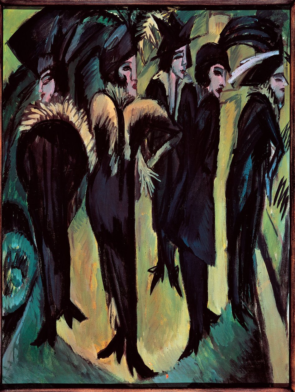 Öt nő az utcán alkotó: Ernst Ludwig Kirchner