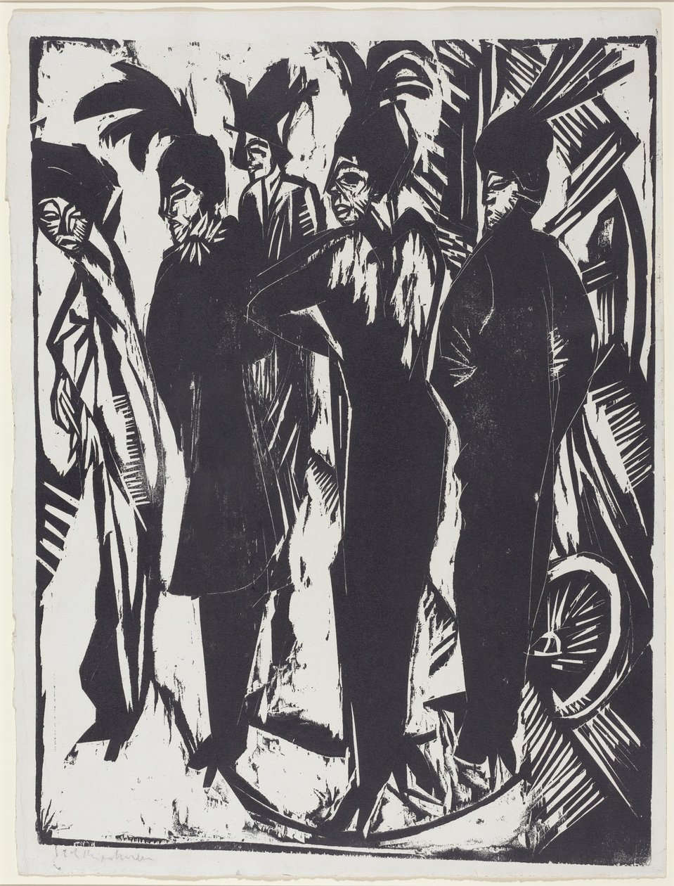 Öt nő az utcán alkotó: Ernst Ludwig Kirchner