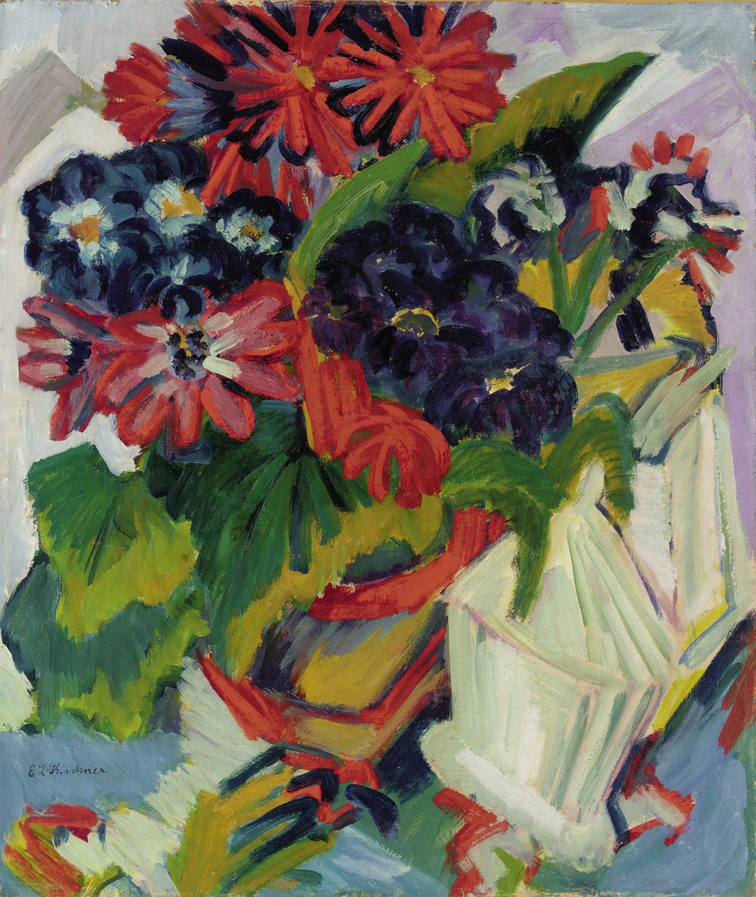 Virágok; Virágok, 1918-1919 alkotó: Ernst Ludwig Kirchner