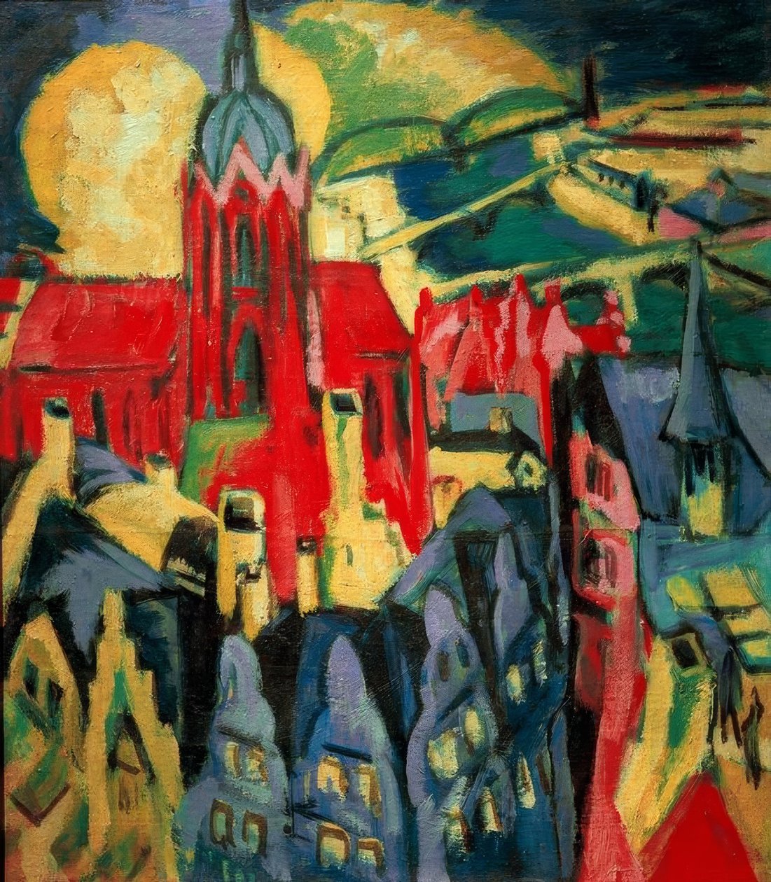 Frankfurti katedrális alkotó: Ernst Ludwig Kirchner