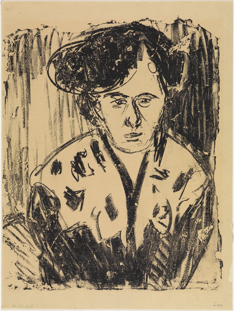 Csipkés galléros hölgy alkotó: Ernst Ludwig Kirchner