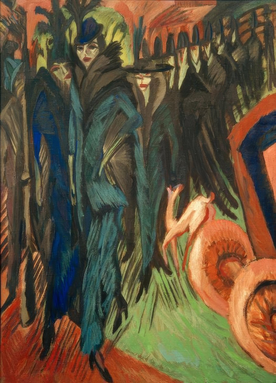 Friedrichstrasse, Berlin alkotó: Ernst Ludwig Kirchner