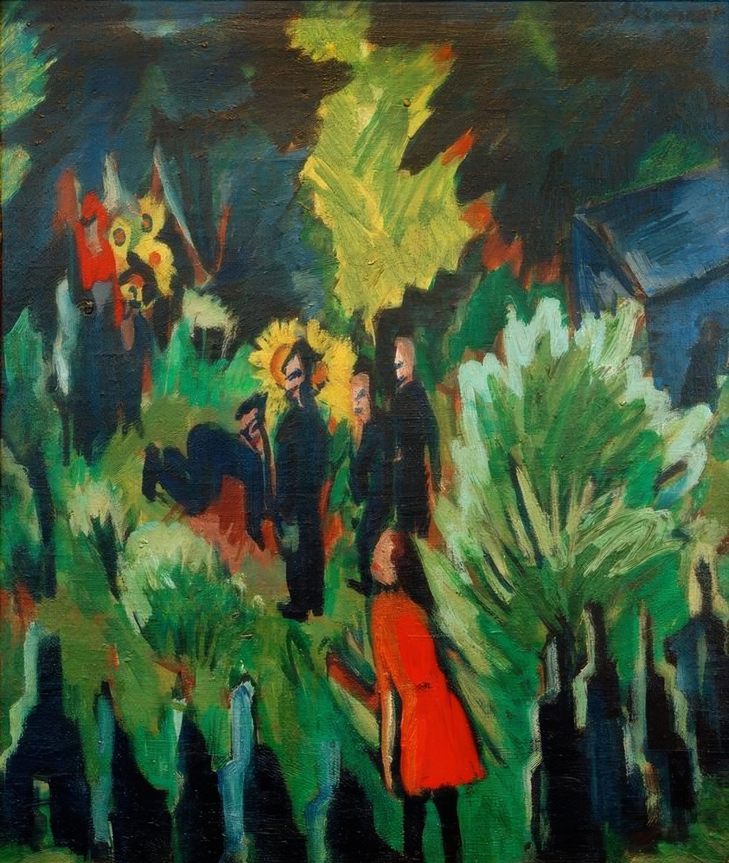 Graef kert Jénában alkotó: Ernst Ludwig Kirchner