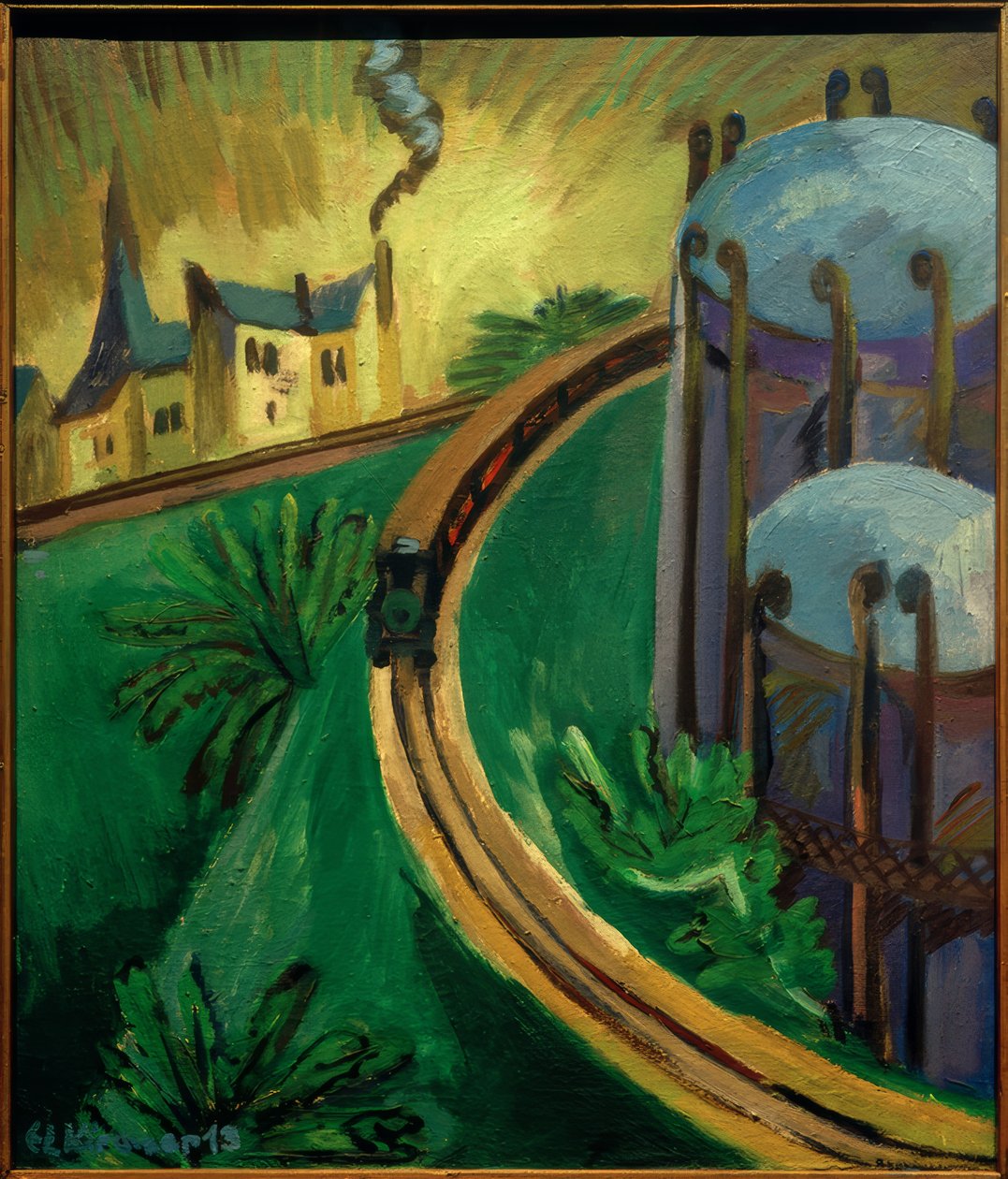 Gázkazán és elővárosi vonat alkotó: Ernst Ludwig Kirchner