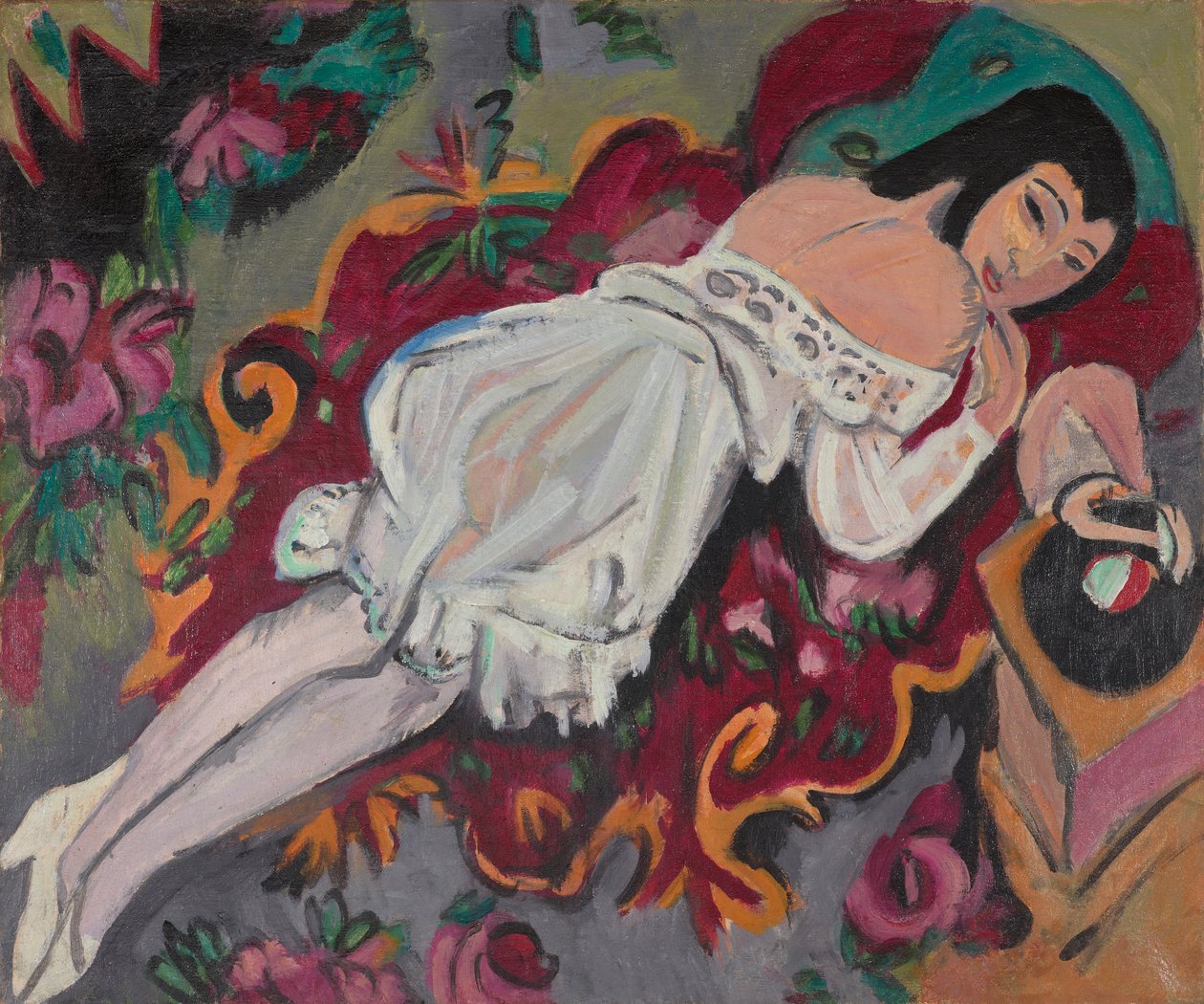 Fehér ruhás lány alkotó: Ernst Ludwig Kirchner