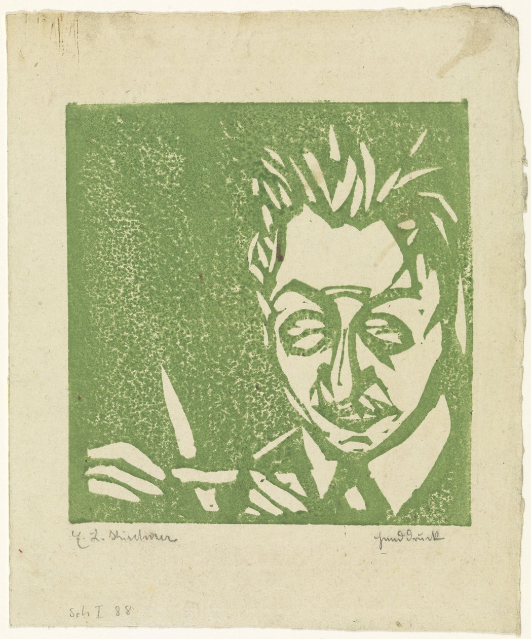 Üvegfúvó (Walter Kirchner) alkotó: Ernst Ludwig Kirchner