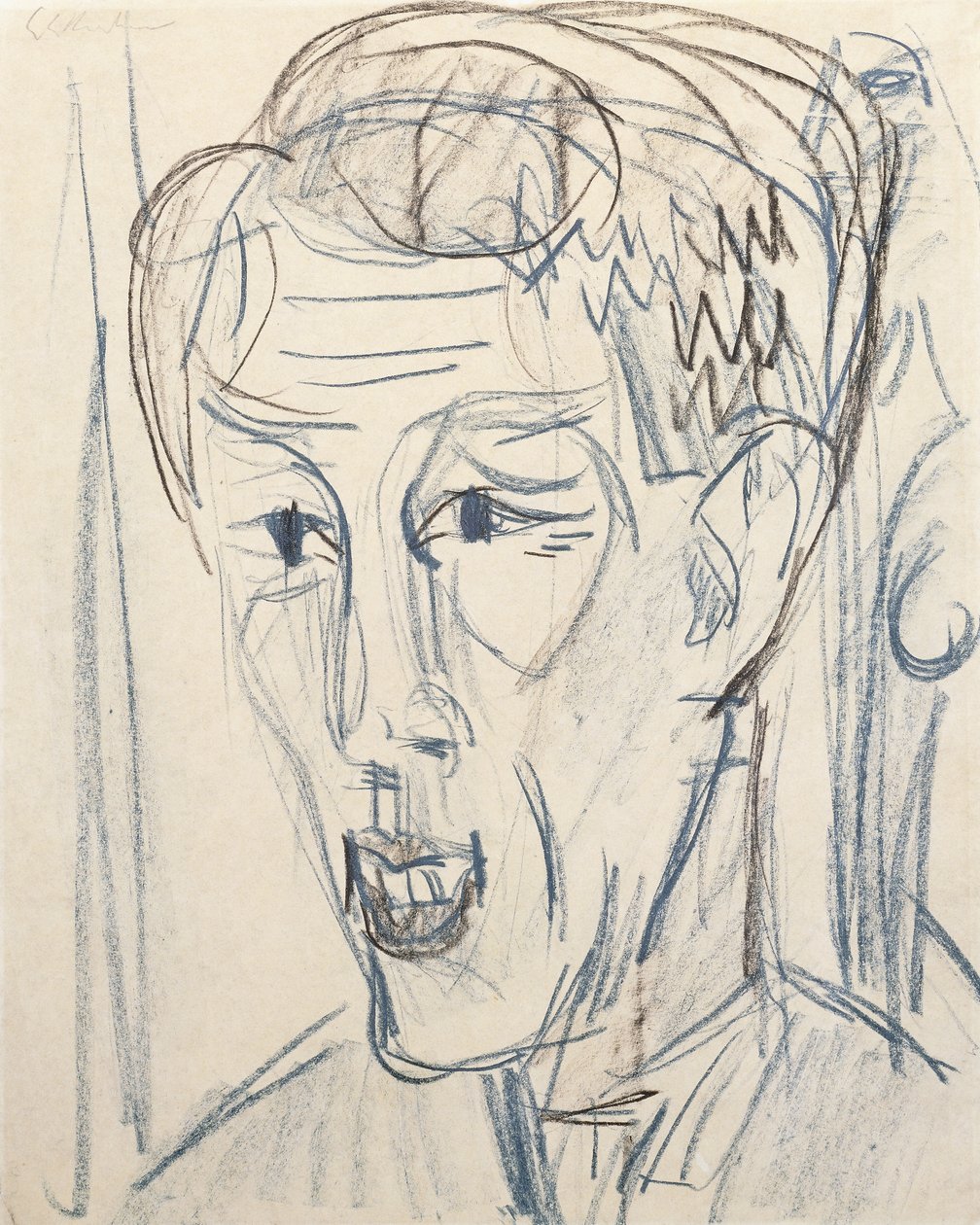 a Bauknecht vezetője; Bauknecht vezetője, 1922 alkotó: Ernst Ludwig Kirchner