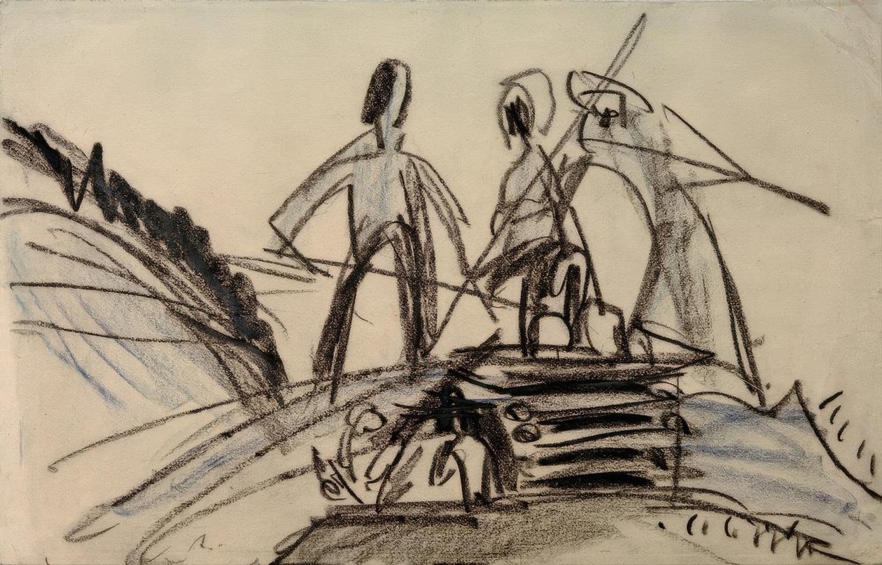 Szénázó gazdák alkotó: Ernst Ludwig Kirchner