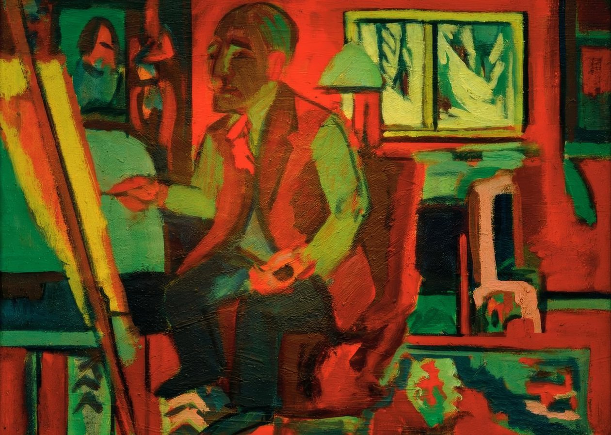 Holland a stúdióban - Jan Wie- gers alkotó: Ernst Ludwig Kirchner