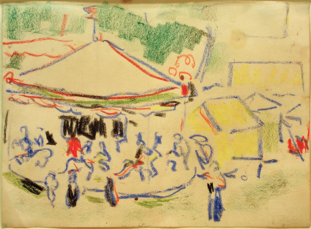 körhinta alkotó: Ernst Ludwig Kirchner
