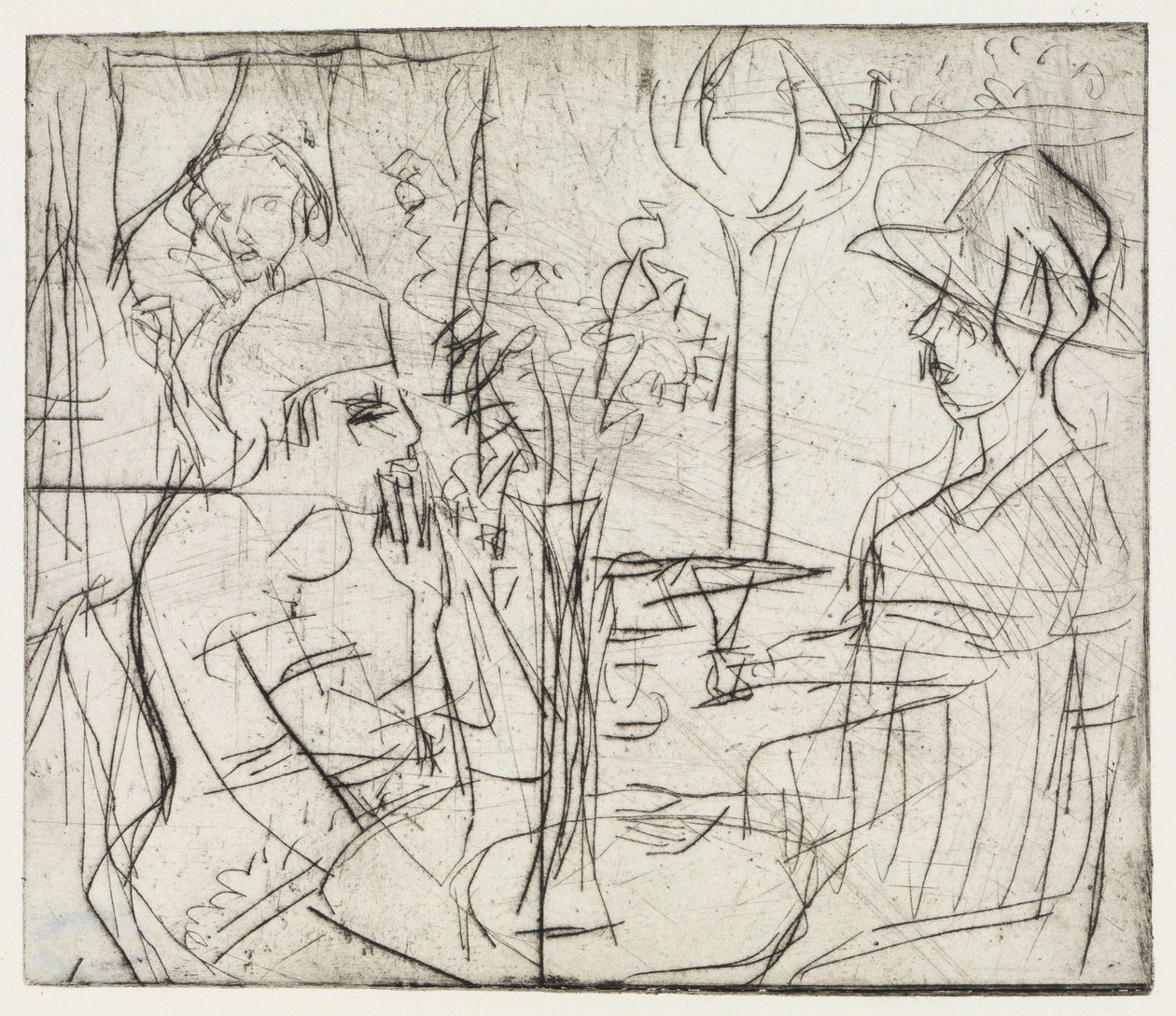 Kavicsbányák/A kávézóban alkotó: Ernst Ludwig Kirchner