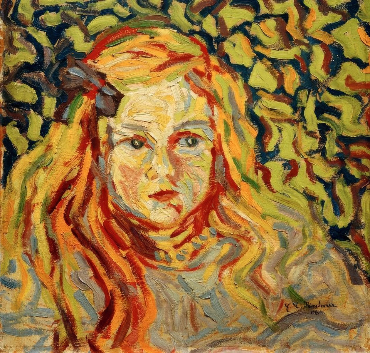 Gyermek feje alkotó: Ernst Ludwig Kirchner