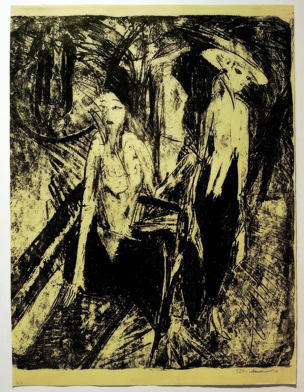Cocottes a Kurfürstendammon alkotó: Ernst Ludwig Kirchner