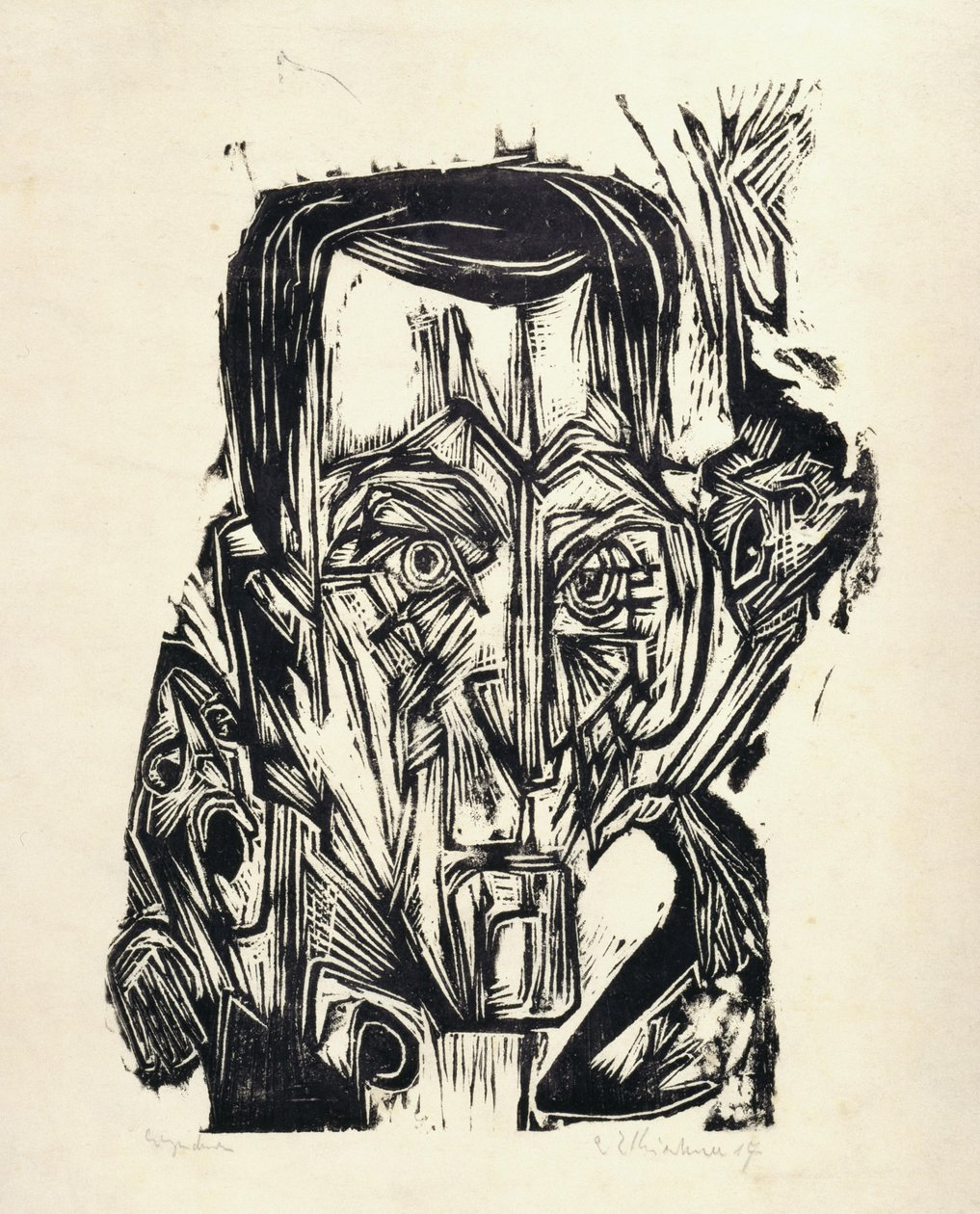 Frank I. költő alkotó: Ernst Ludwig Kirchner