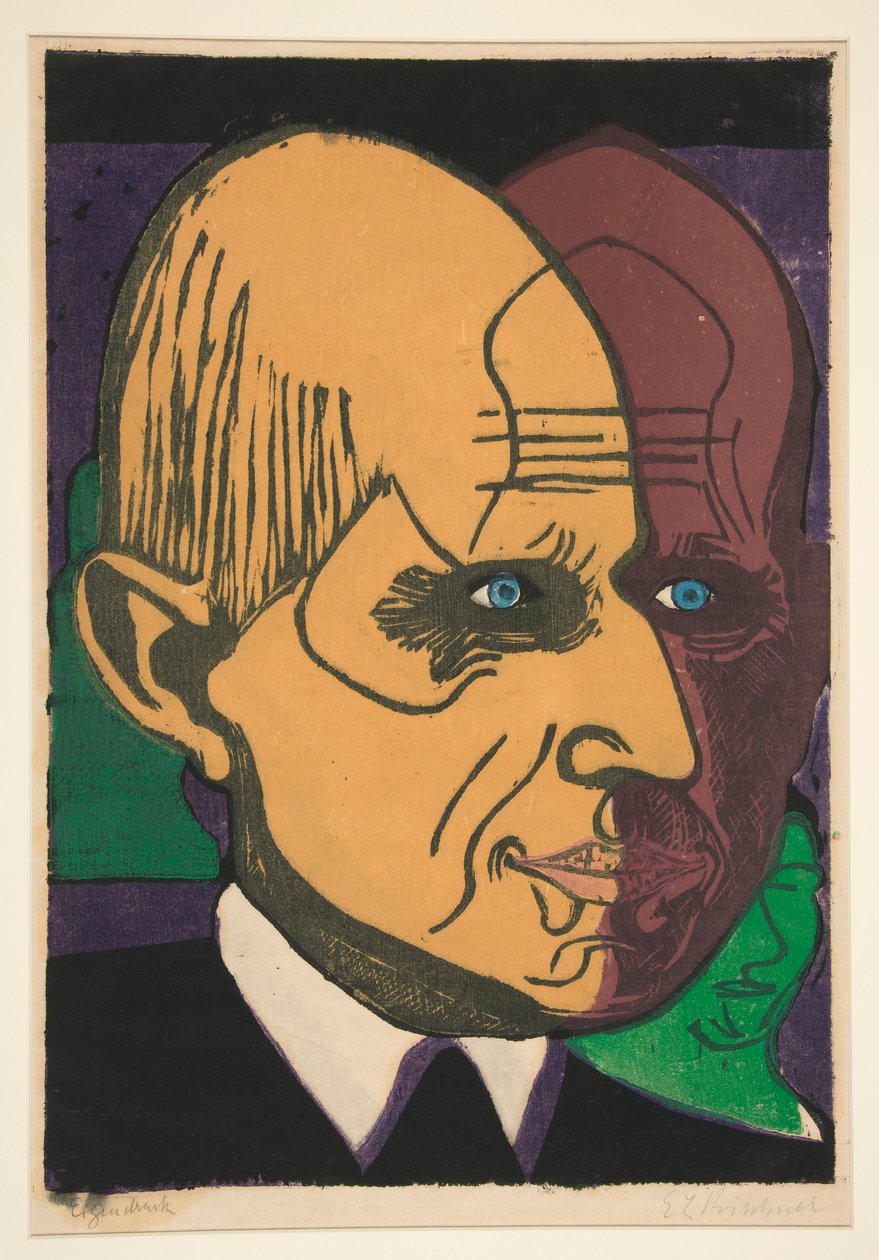 vezetője dr Bauer (Dr. Bauer portréja) alkotó: Ernst Ludwig Kirchner