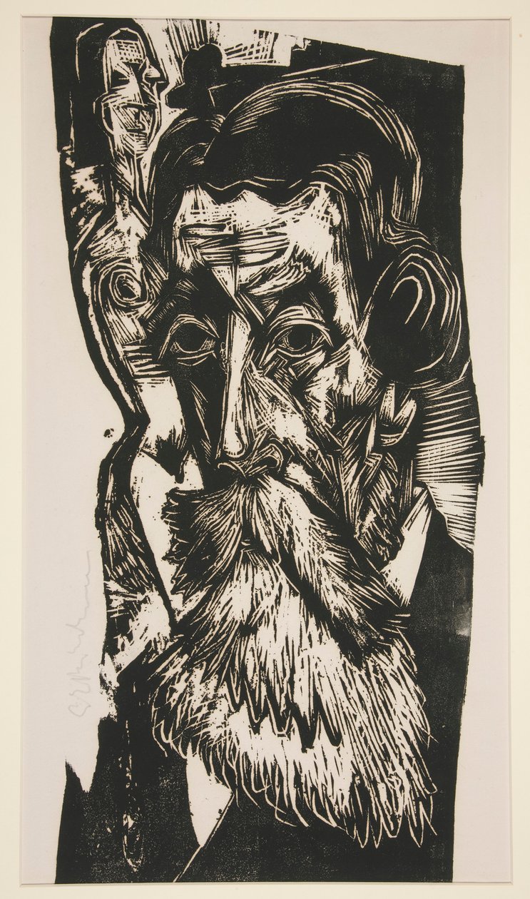 Ludwig Schames vezetője (Ludwig Schames portréja) alkotó: Ernst Ludwig Kirchner