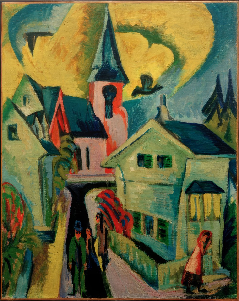 Königstein vörös templommal alkotó: Ernst Ludwig Kirchner