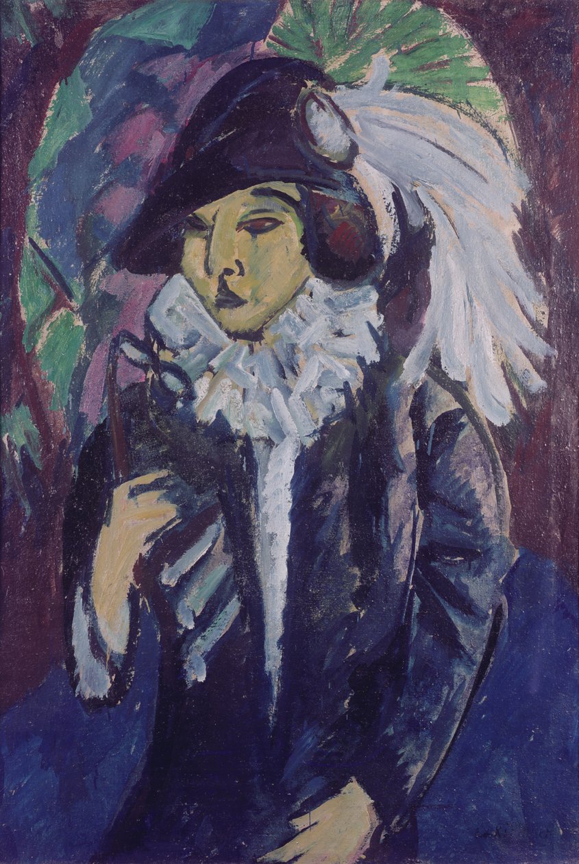 Lady in the Park, 1912 alkotó: Ernst Ludwig Kirchner
