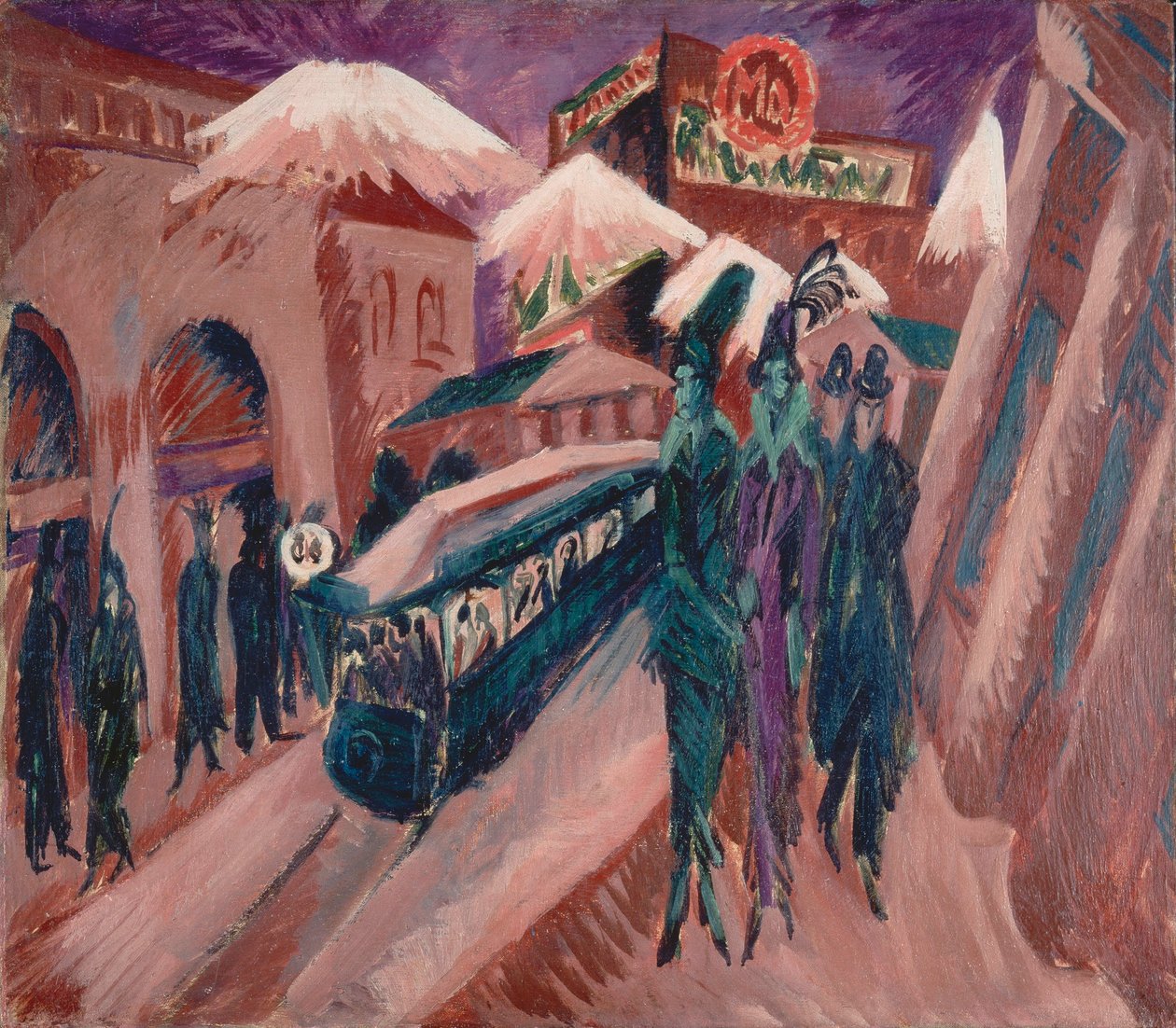 Leipziger Straße villamossal alkotó: Ernst Ludwig Kirchner