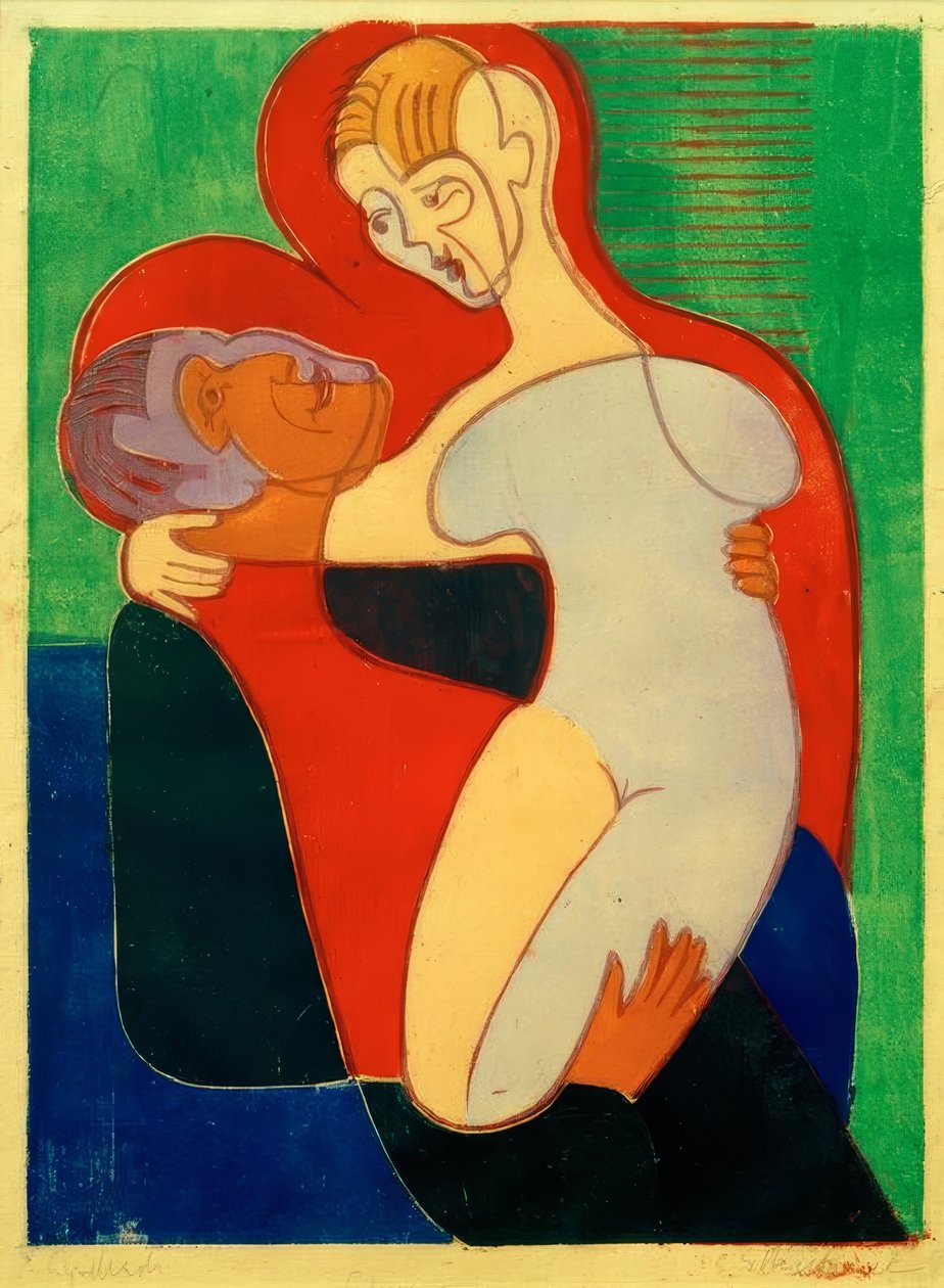Szerelmesek (The Hembusse) alkotó: Ernst Ludwig Kirchner