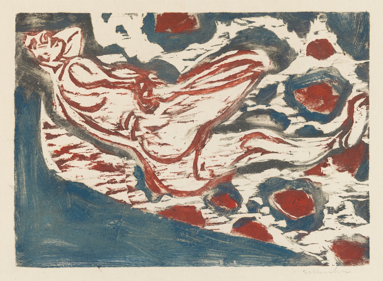 Fekvő akt alkotó: Ernst Ludwig Kirchner
