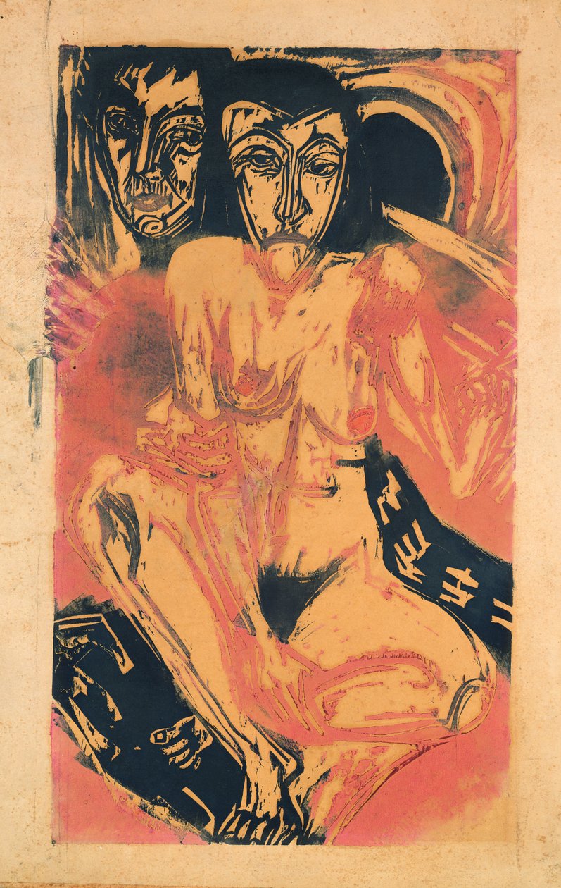 Melankolikus lány alkotó: Ernst Ludwig Kirchner