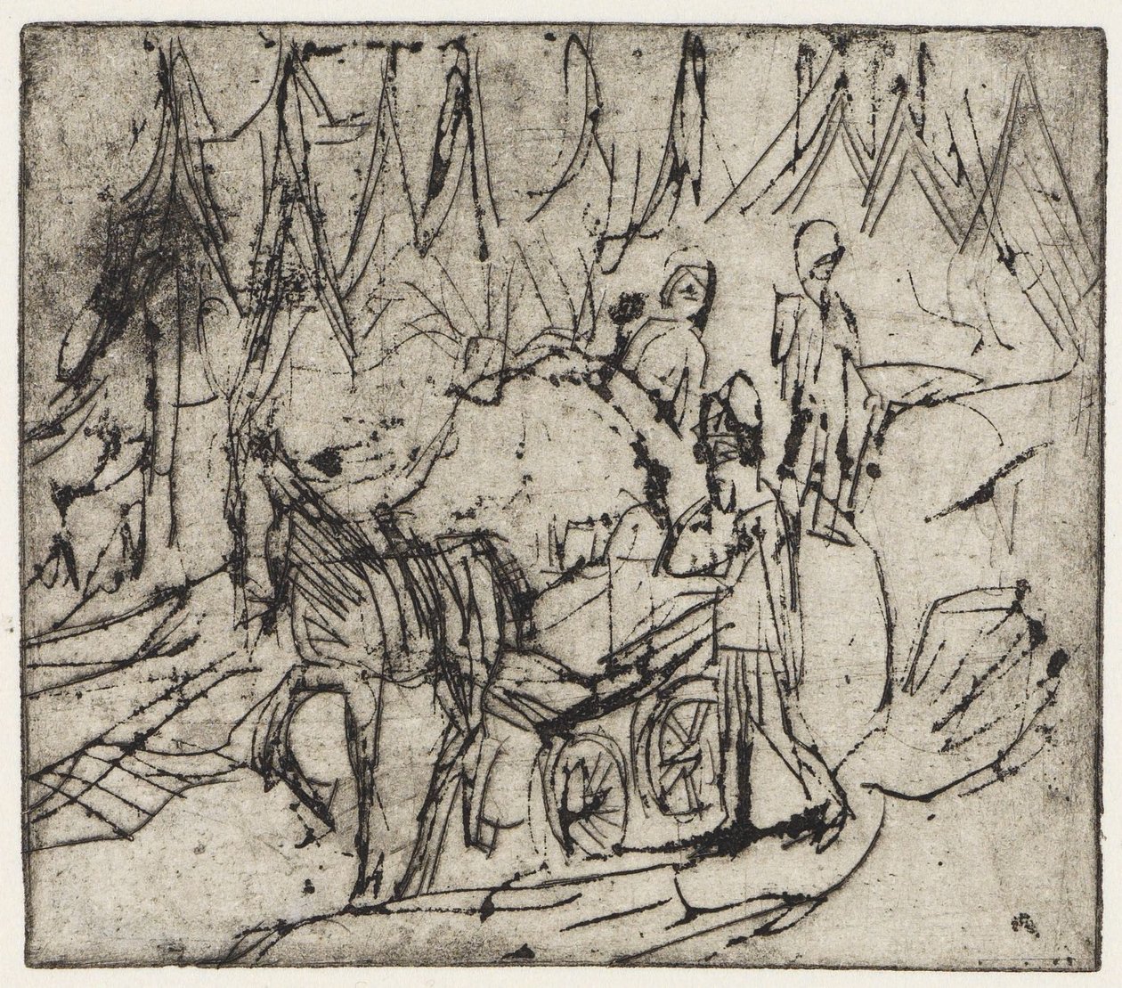 Tejesszekér alkotó: Ernst Ludwig Kirchner