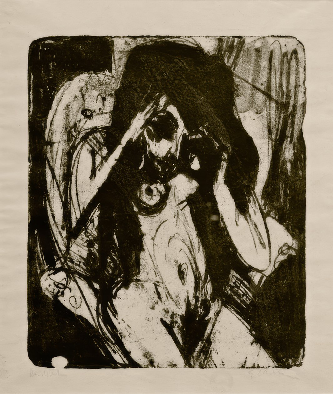 Meztelen nő a karosszékben alkotó: Ernst Ludwig Kirchner