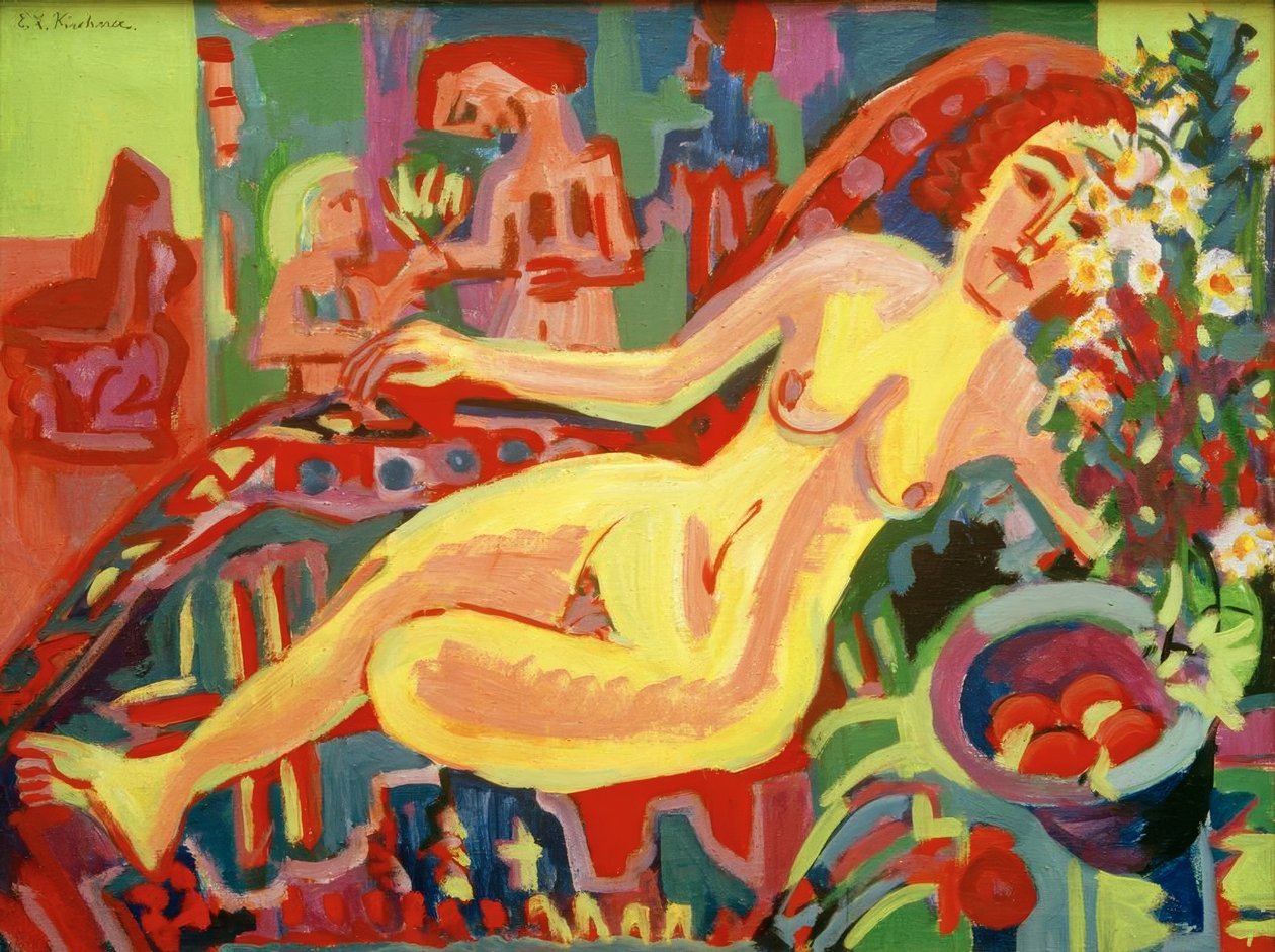 Meztelen lány a díván alkotó: Ernst Ludwig Kirchner