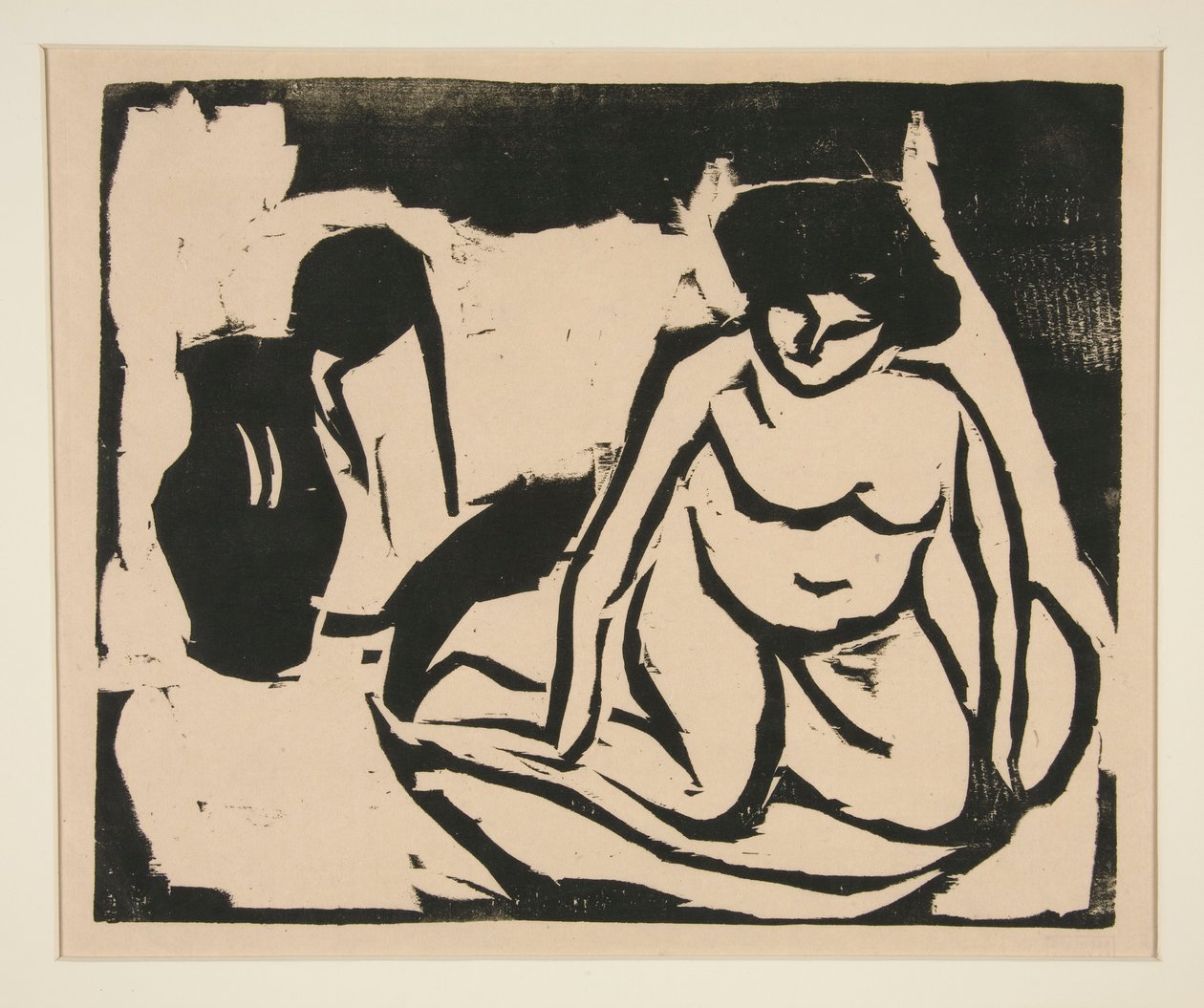 Meztelen lány a fürdőben alkotó: Ernst Ludwig Kirchner