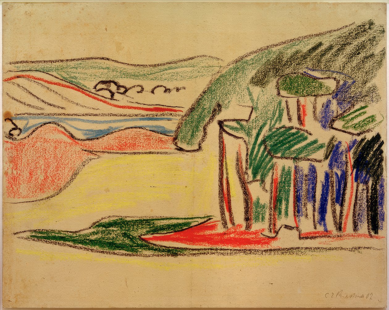 Cím nélkül (Moritzburger Teiche) alkotó: Ernst Ludwig Kirchner