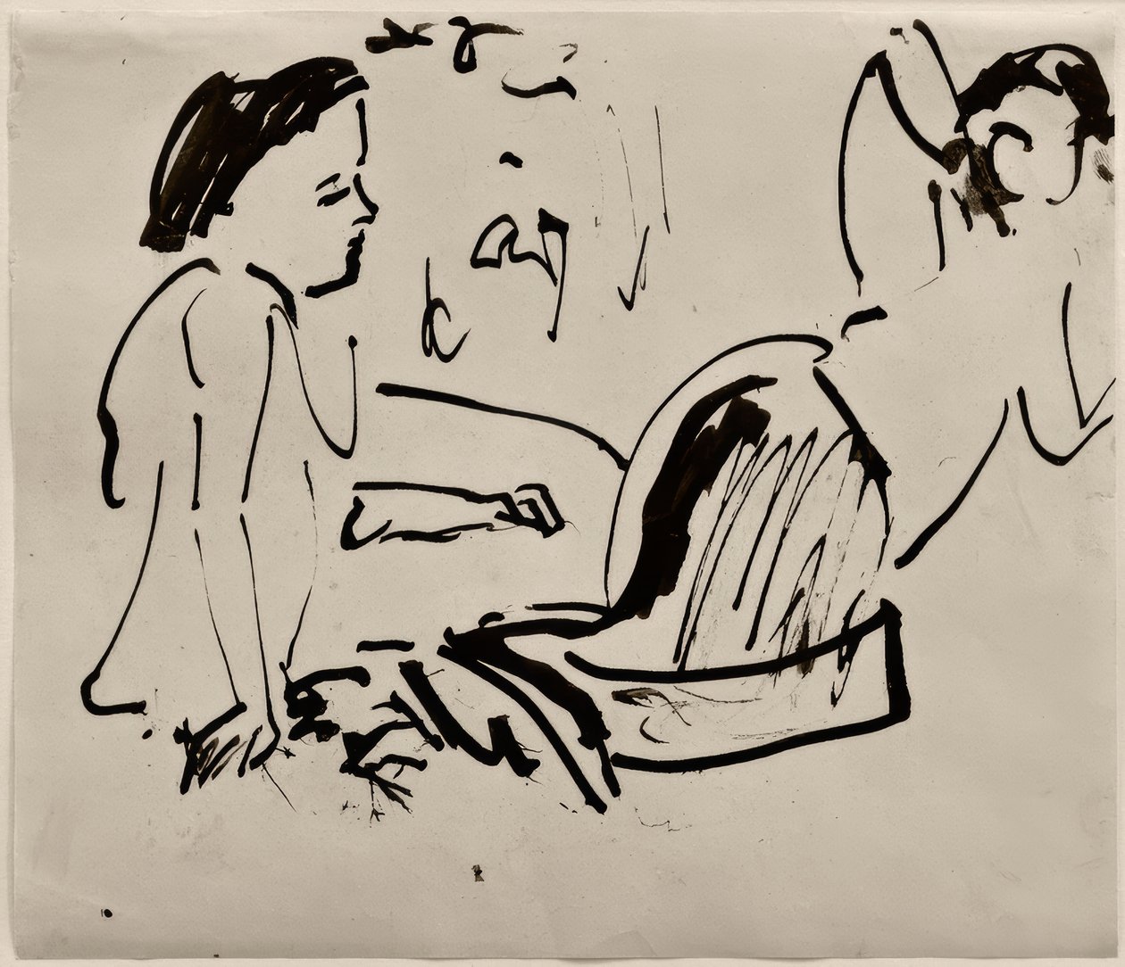 Cím nélkül (két nő, ülve) alkotó: Ernst Ludwig Kirchner