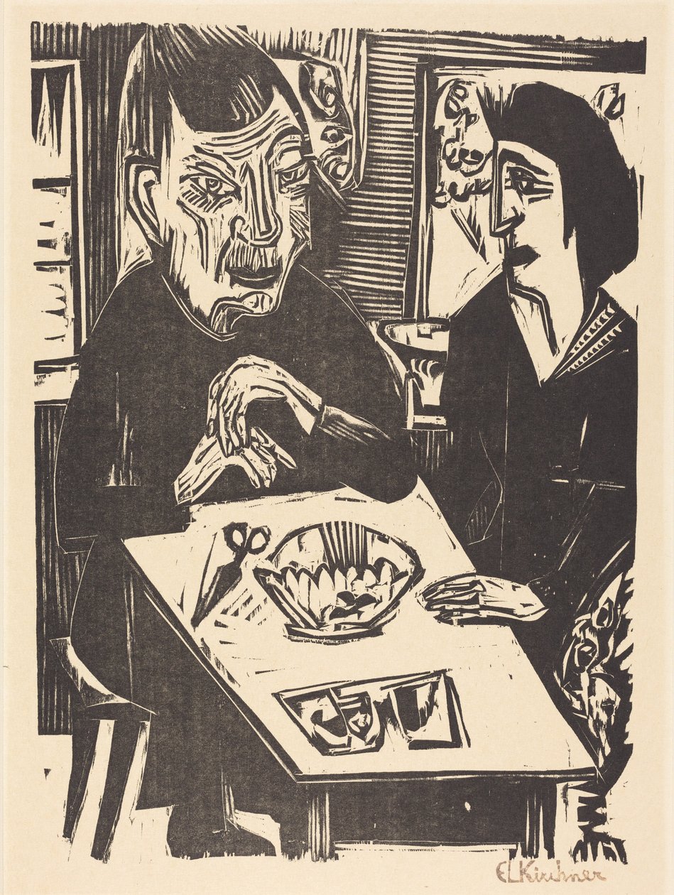 Idős és fiatalabb nő alkotó: Ernst Ludwig Kirchner