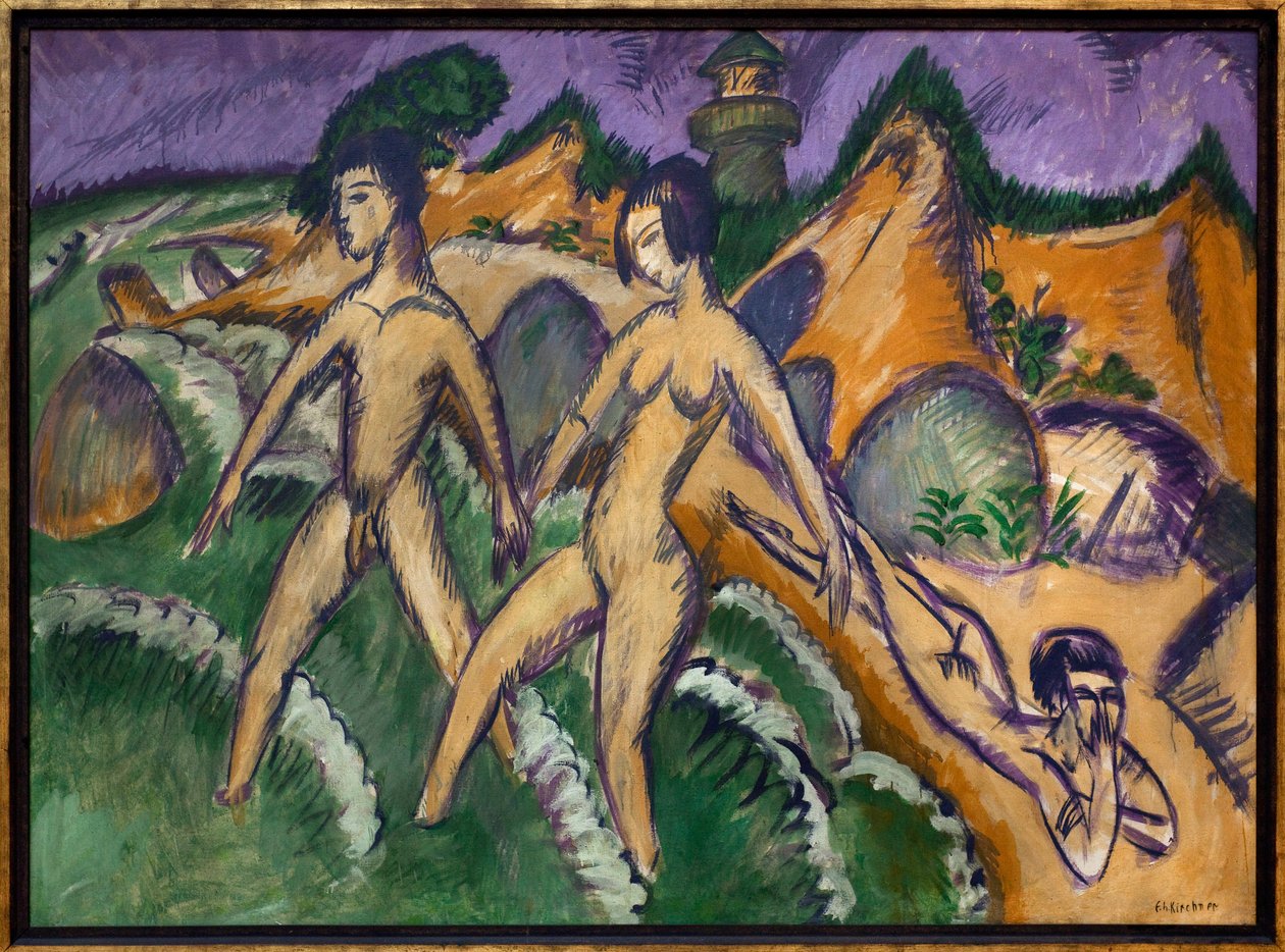 Tengerentúl. Ernst Ludwig Kirchner (1880-1938) festménye, Olaj, vászon alkotó: Ernst Ludwig Kirchner