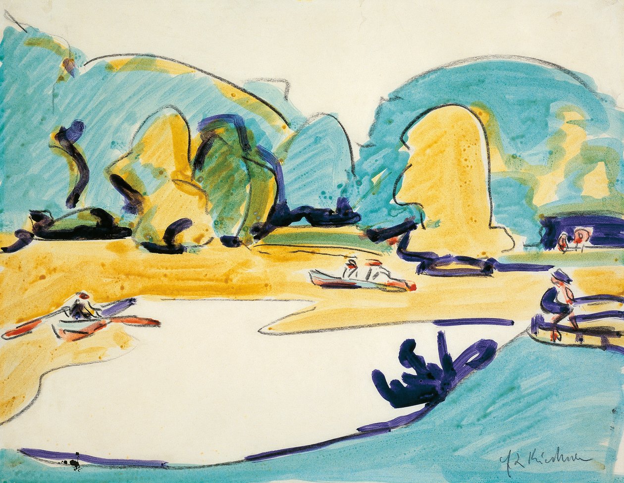 Park Drezdában alkotó: Ernst Ludwig Kirchner