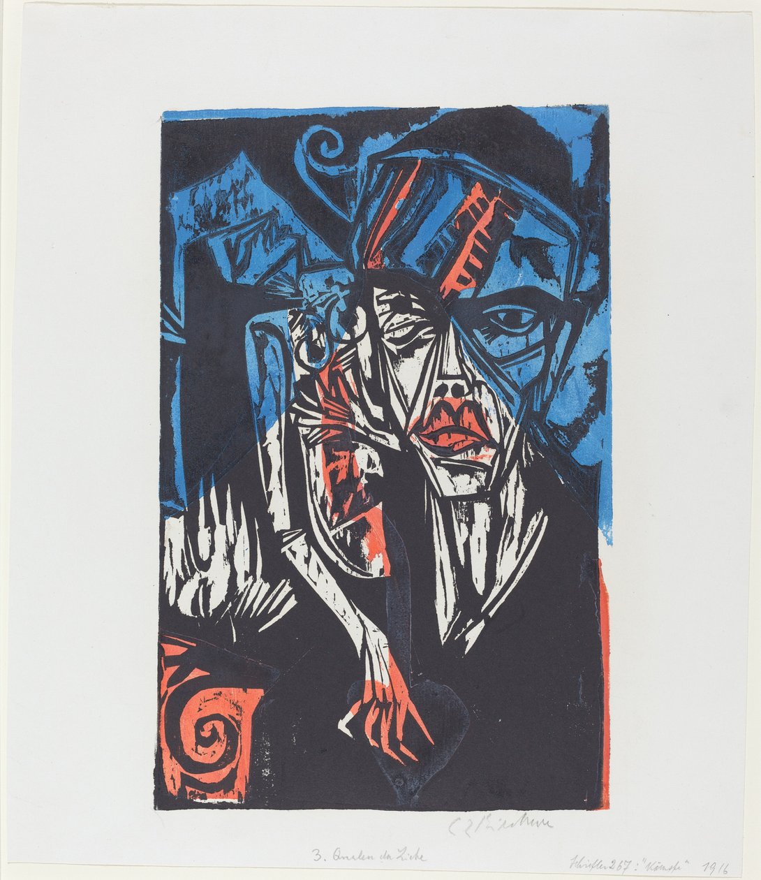Peter Schlemihl csodálatos története: harcok. A szerelem gyötrelmei (Peter Schlemihl csodálatos története: Csaták. A szerelem gyötrelmei) alkotó: Ernst Ludwig Kirchner