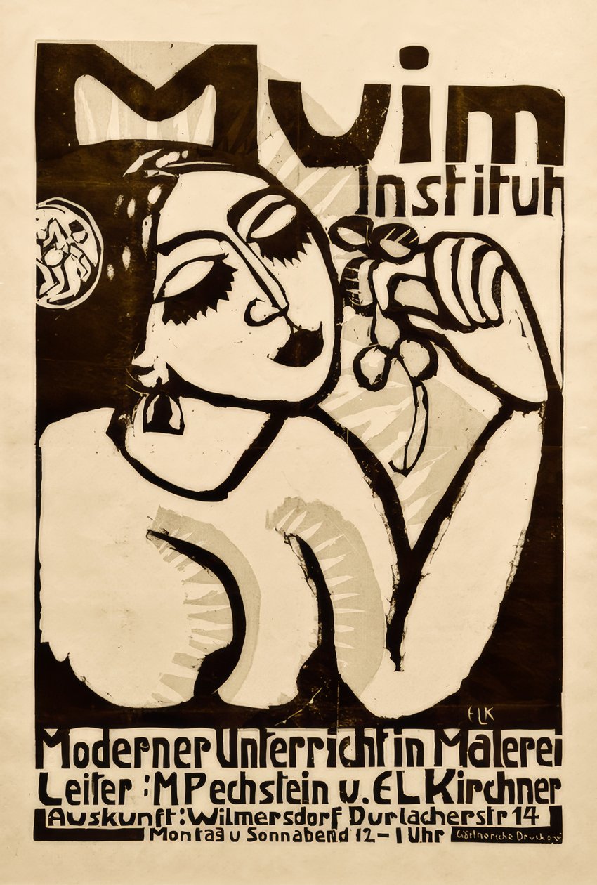 Plakat Muim Institut alkotó: Ernst Ludwig Kirchner