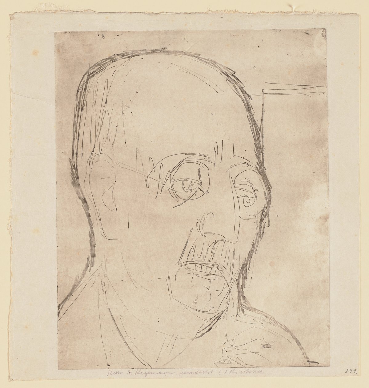 Carl Hagemann portréja alkotó: Ernst Ludwig Kirchner