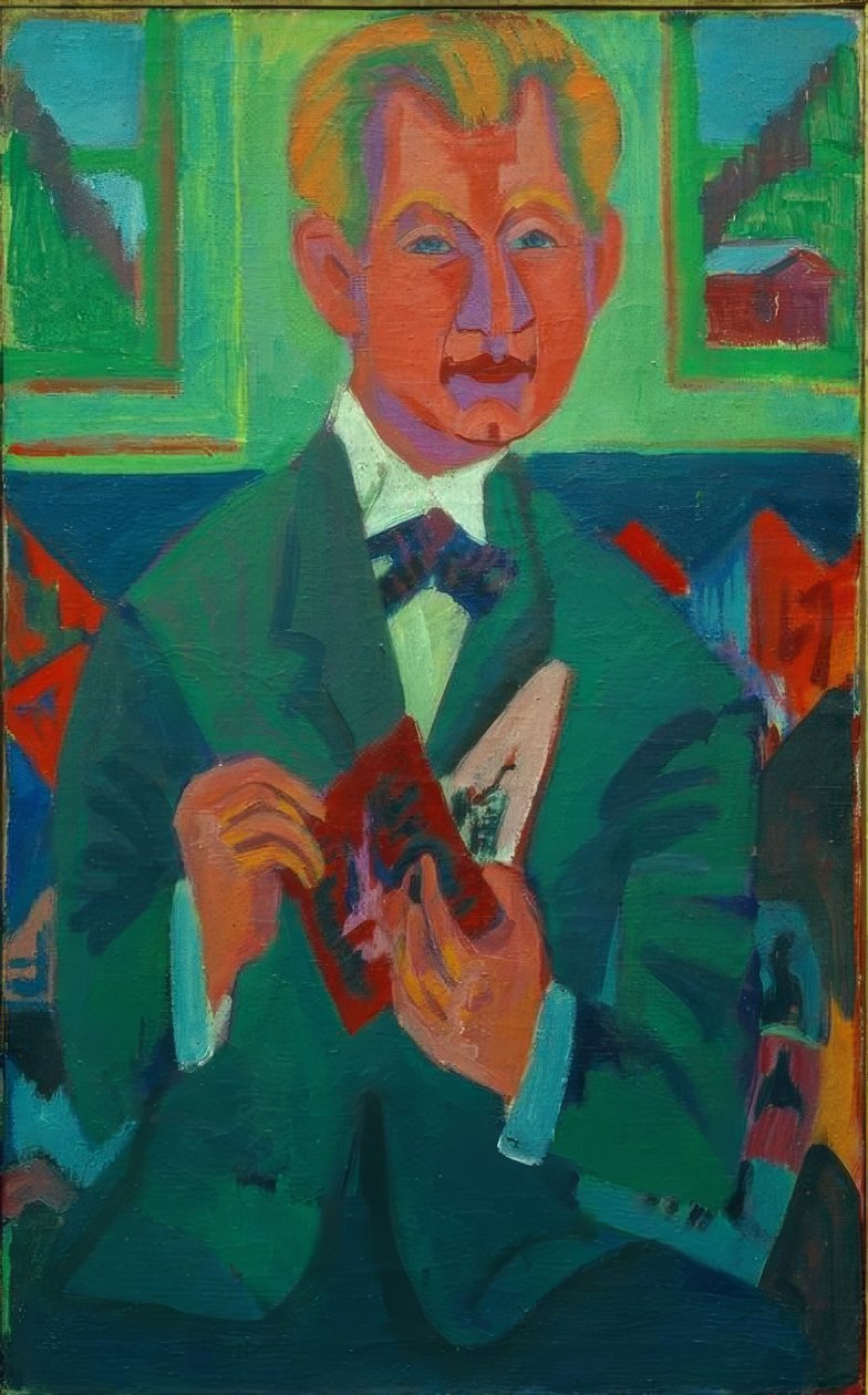 Edwin Redslob portréja alkotó: Ernst Ludwig Kirchner