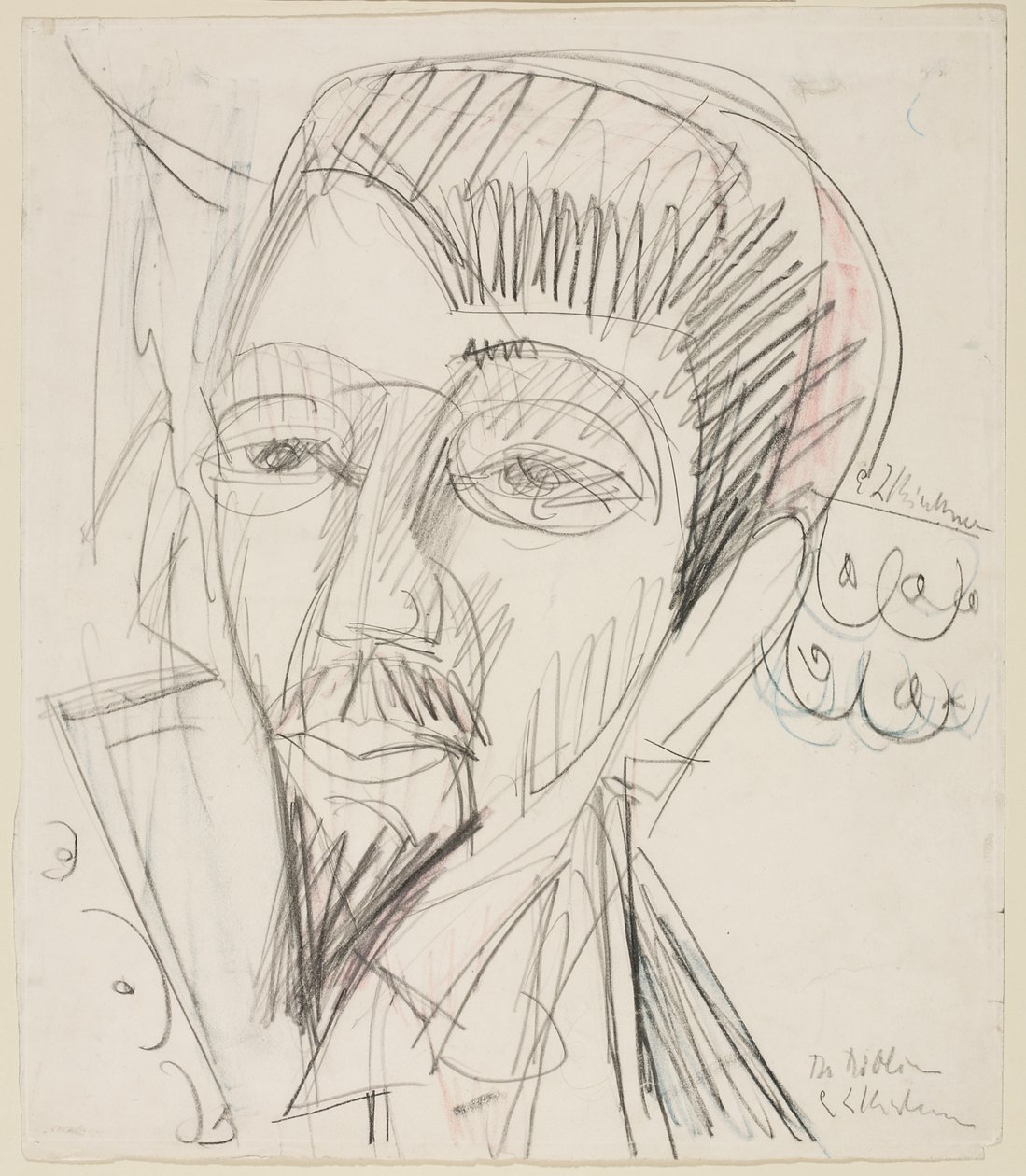 Alfred Döblin portréja alkotó: Ernst Ludwig Kirchner