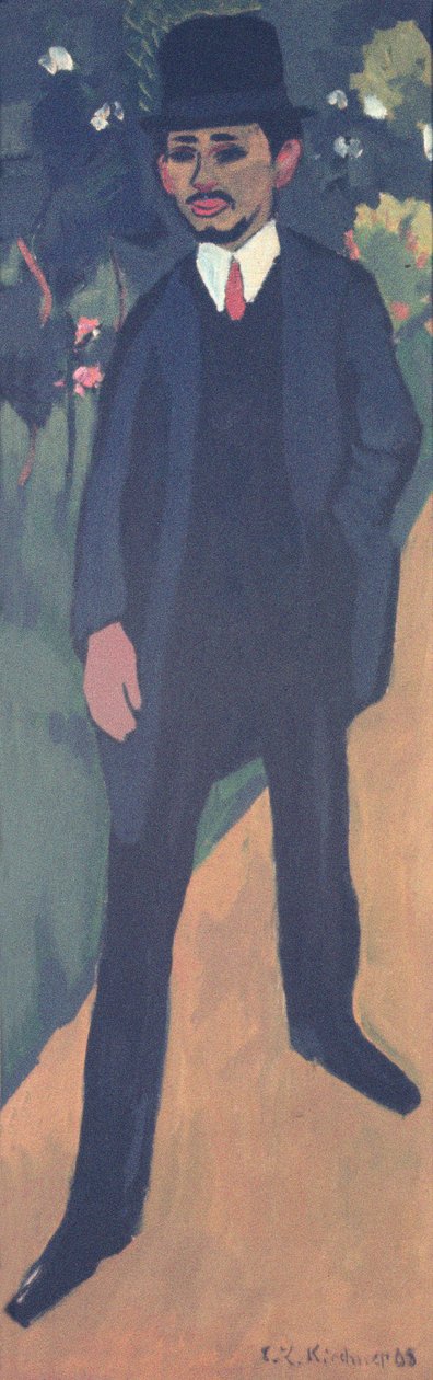 Erich Heckel (1883-1970) portréja 1911 alkotó: Ernst Ludwig Kirchner