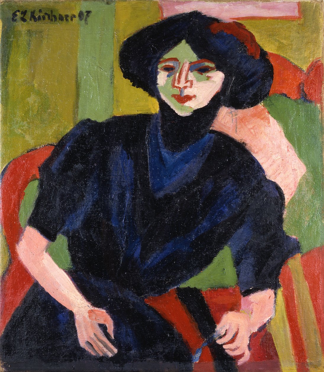 Egy nő portréja alkotó: Ernst Ludwig Kirchner