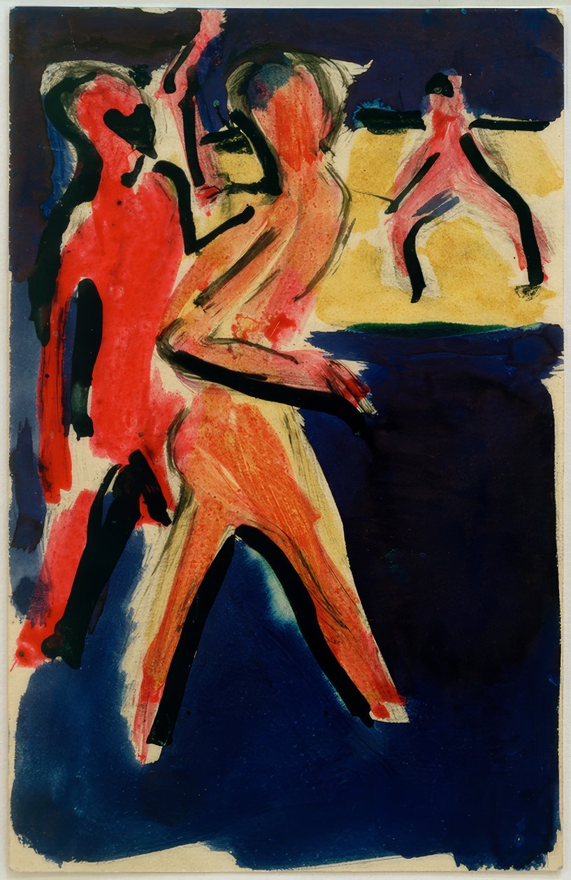 Képeslap Erich Heckelnek 23-tól alkotó: Ernst Ludwig Kirchner