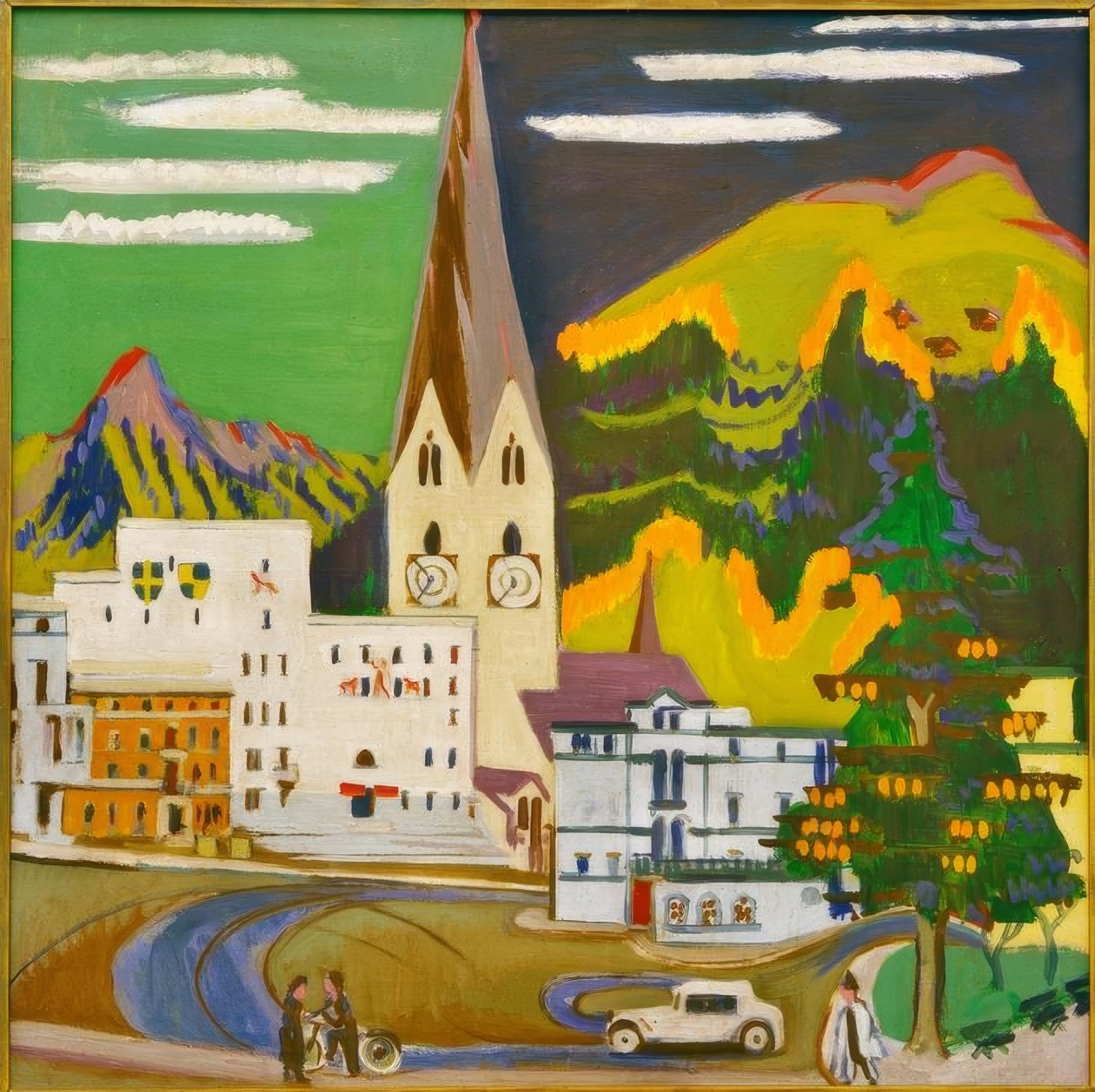 Városháza Davos Platz alkotó: Ernst Ludwig Kirchner