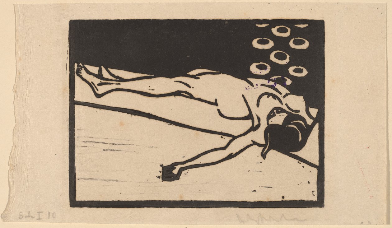 Fekvő akt alkotó: Ernst Ludwig Kirchner