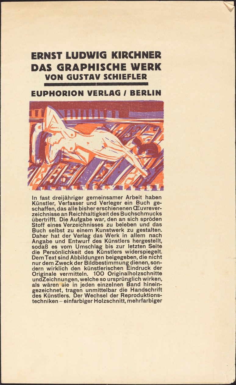Fekvő akt macskával alkotó: Ernst Ludwig Kirchner