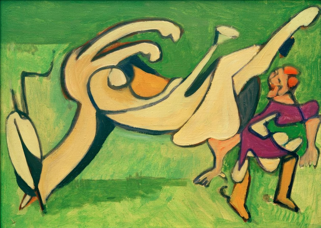 Lovas elesett lóval alkotó: Ernst Ludwig Kirchner