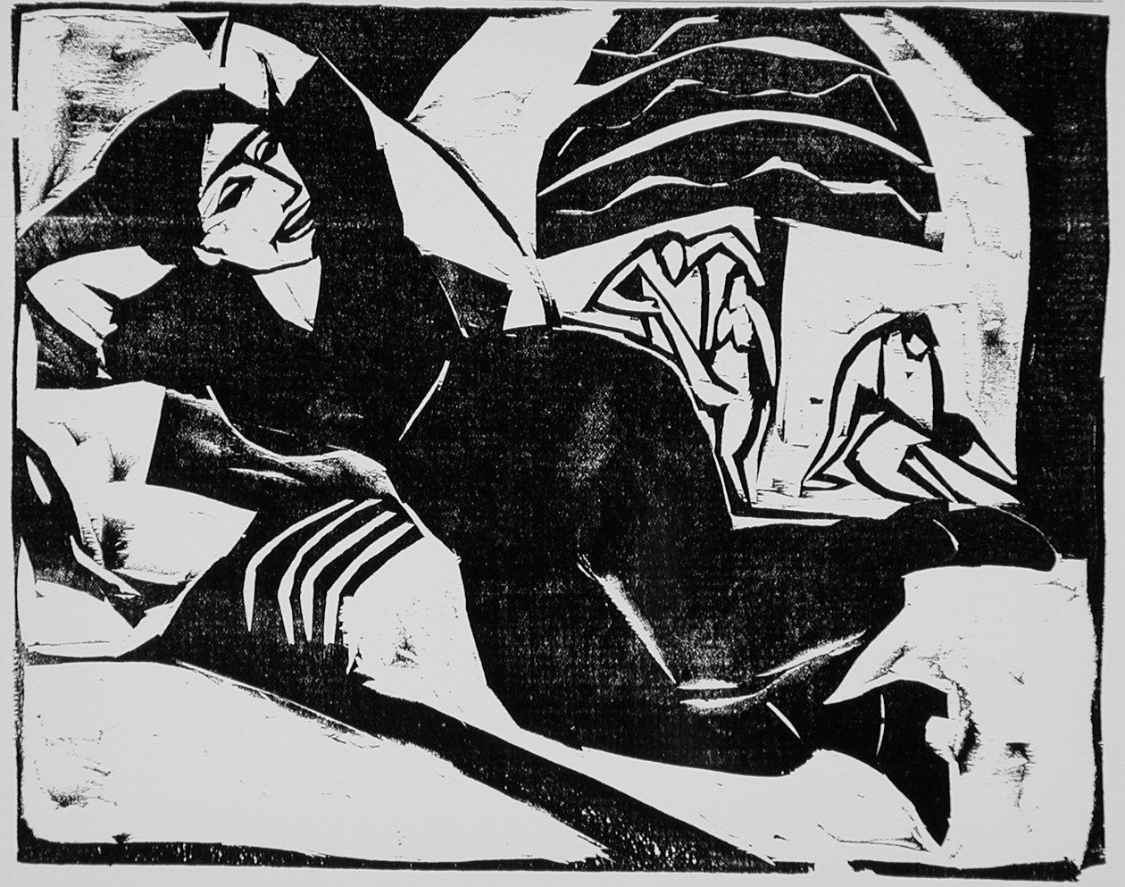 Pihenés, 1911 alkotó: Ernst Ludwig Kirchner